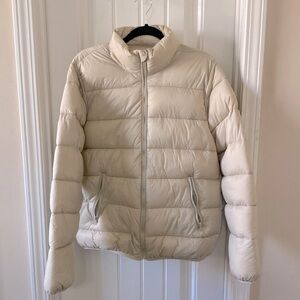 ‼️ NWOT ‼️ Forever 21 Cream Cold Weather Puffer Coat for Men